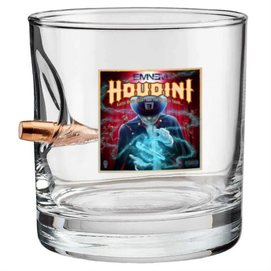 Discover Eminem Houdini Slim Shady Bullet Whiskey Glasses