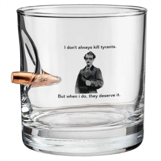 Discover John Wilkes Booth - They deserve it Bullet Whiskey Glasses