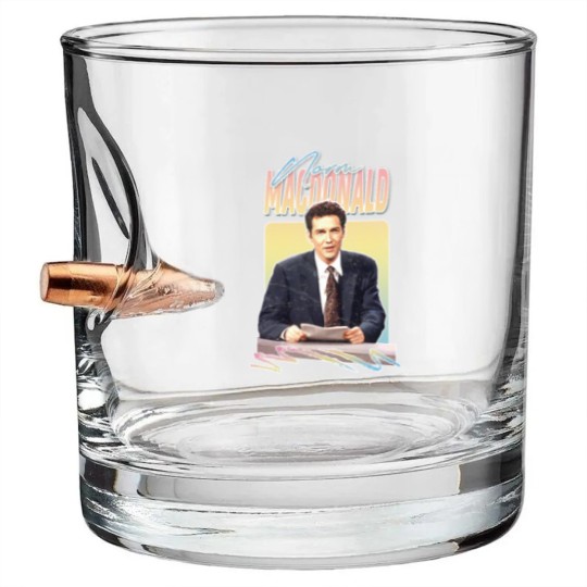 Discover Norm Macdonald // 90s Style Faded-Look Fan Design - Norm Macdonald - Bullet Whiskey Glasses
