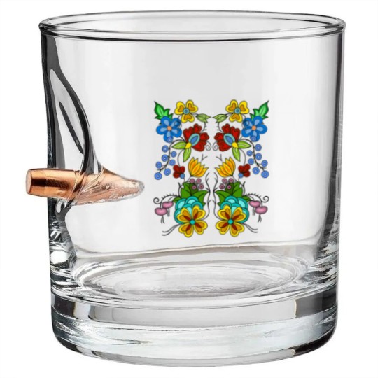 Discover Ojibwe Floral Bullet Whiskey Glasses