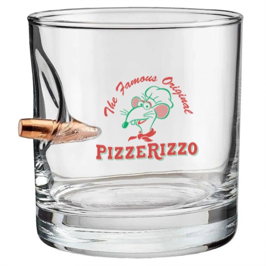 Discover Pizza Rizzo PIZZERIZZ0 Bullet Whiskey Glasses ~The Famous Original Pizza Bullet Whiskey Glasses