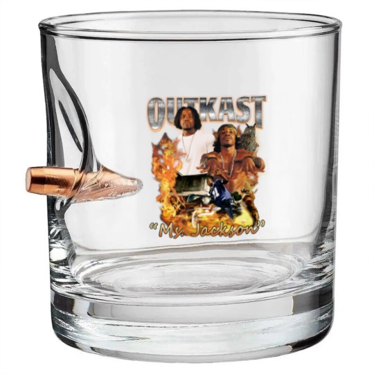 Discover Outkast Ms. Jackson Rap Bullet Whiskey Glasses, Outkast Rap 90s Vintage Retro Classic Graphic Bullet Whiskey Glasses
