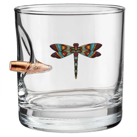 Discover Dragonfly (2) Bullet Whiskey Glasses