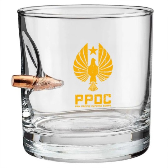 Discover Pan Pacific Defense Corps Sigil - Pacific Rim - Bullet Whiskey Glasses