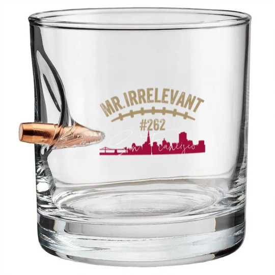 Discover Mr Irrelevant Bullet Whiskey Glasses, San Francisco Brock Purdy Bullet Whiskey Glasses