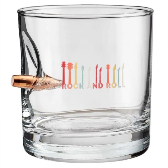 Discover Vintage Rock And Roll Classic Concert Band Cool Bullet Whiskey Glasses