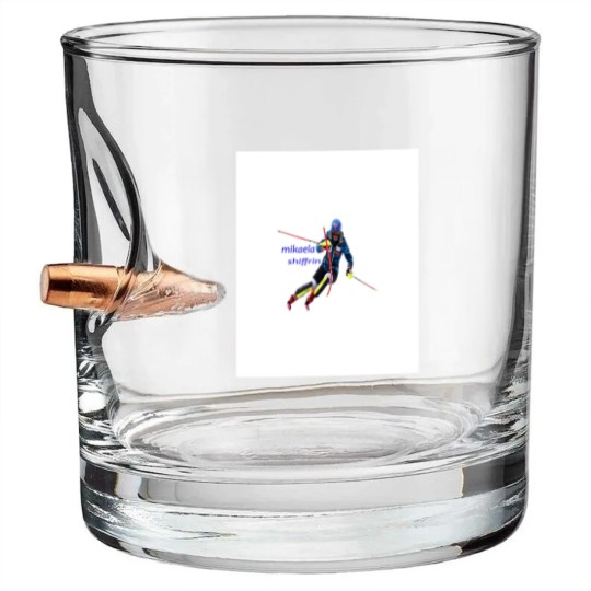 Discover Mikaela Shiffrin Graphic Bullet Whiskey Glasses