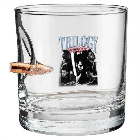 Discover Weeknds Merch Bullet Whiskey Glasses - Music Starboy After Hours, Trilogy, XO Lyrics XOTWOD Weekend