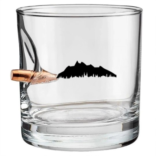 Discover Pilatus Lucerne skyline Bullet Whiskey Glasses