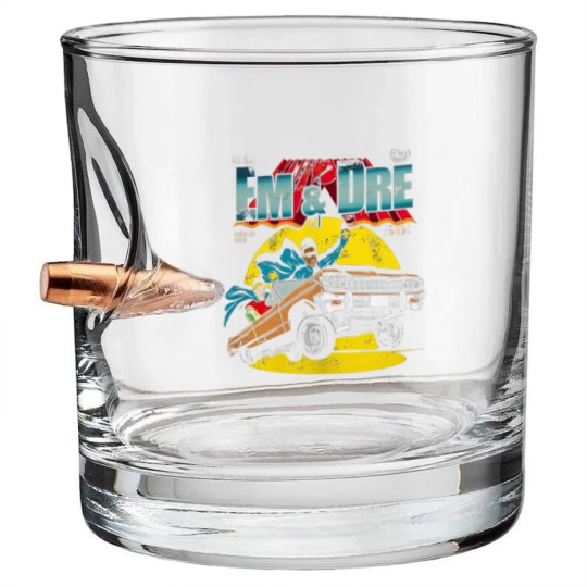 Discover Eminem and Dr Dre Unisex Retro Bullet Whiskey Glasses