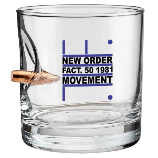 Discover New Order - Movement Bullet Whiskey Glasses