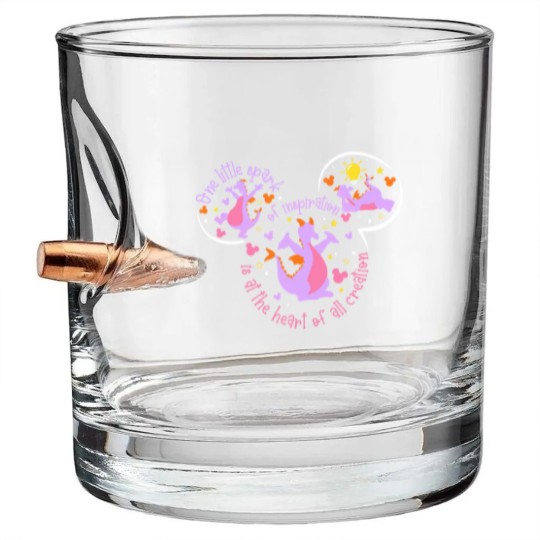 Discover Figment Bullet Whiskey Glasses, One Little Spark Bullet Whiskey Glasses, Purple Dragon Bullet Whiskey Glasses