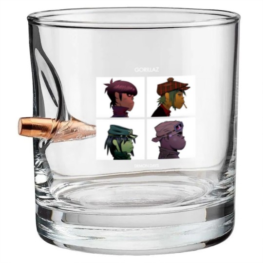 Discover Gorillaz Demon Days  Bullet Whiskey Glasses Bullet Whiskey Glasses