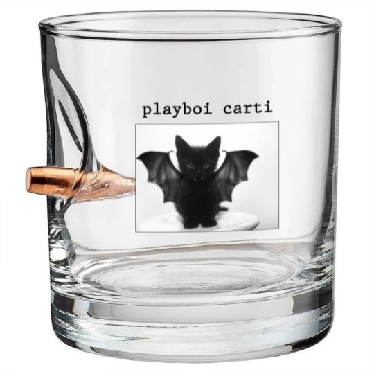 Discover Playboi Carti Cat Bullet Whiskey Glasses, Playboi Carti Meme Bullet Whiskey Glasses