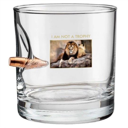 Discover Cecil the Lion I Am Not A Trophy Bullet Whiskey Glasses