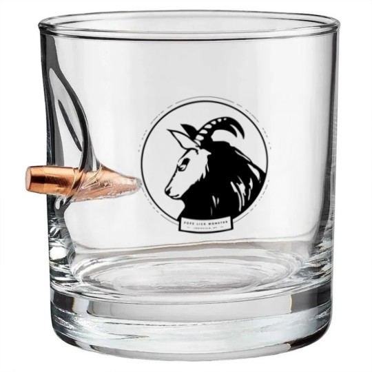 Discover The Pope Lick Monster Goat Man Bullet Whiskey Glasses