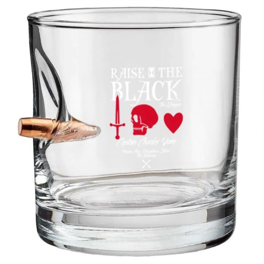 Discover Black Sails Charles Vane Raise The Black Bullet Whiskey Glasses