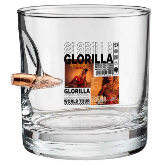 Discover Glorilla Rap Bullet Whiskey Glasses, Hiphop 90s Vintage Merch Hot 97 Summer Jam Tour 2023 Bullet Whiskey Glasses