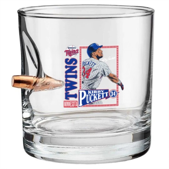 Discover 1992 Kirby Puckett Twins Bullet Whiskey Glasses