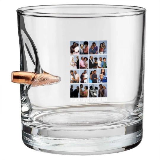 Discover Black Love Nostalgia Unisex Bullet Whiskey Glasses