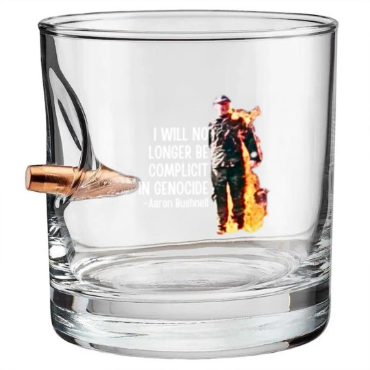 Discover Aaron Bushnell, Us airman - Aaron Bushnell Bullet Whiskey Glasses