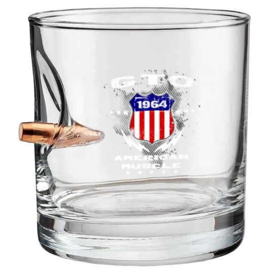 Discover 1964 GTO American Muscle v3 Bullet Whiskey Glasses