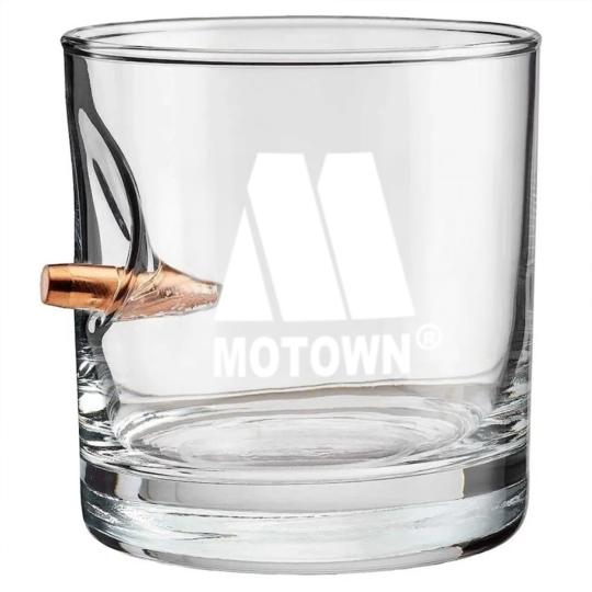 Discover Motown Records Bullet Whiskey Glasses
