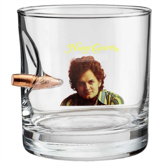 Discover Harry Chapin Cherry Wood Gold Orange Bullet Whiskey Glasses