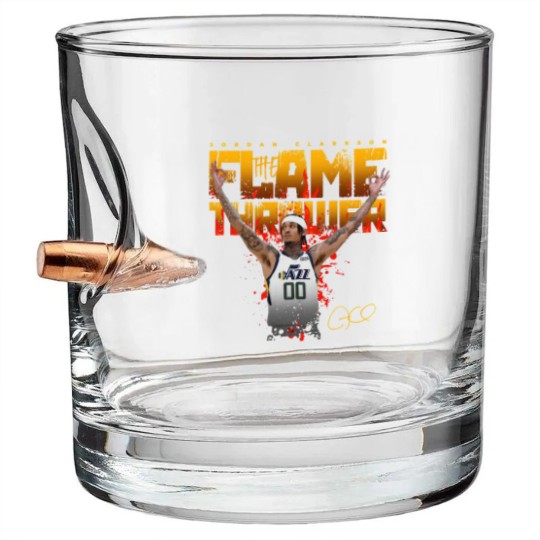 Discover Jordan Clarkson Flamethrower - Jordan Clarkson Utah Jazz - Bullet Whiskey Glasses