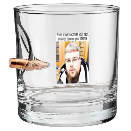 Discover (joeyy) when prayer becomes your habit, miracles become your lifestyle Long Bullet Whiskey Glasses