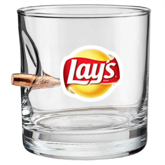 Discover Lays Logo Bullet Whiskey Glasses