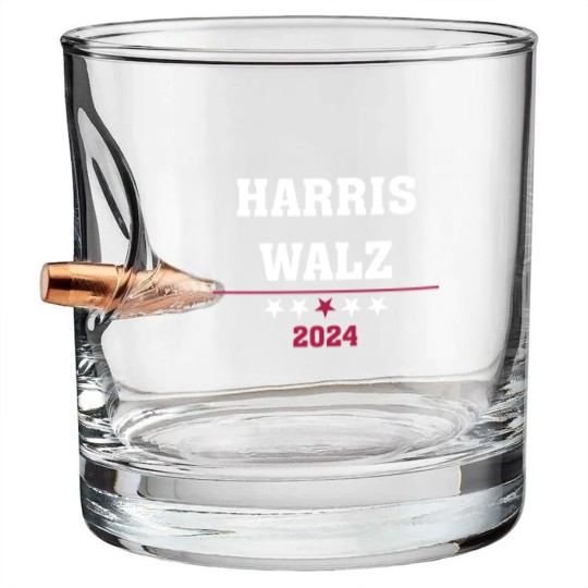 Discover Kamala Harris Tim Walz 2024 ,Democrat VP Vice President USA Election Bullet Whiskey Glasses