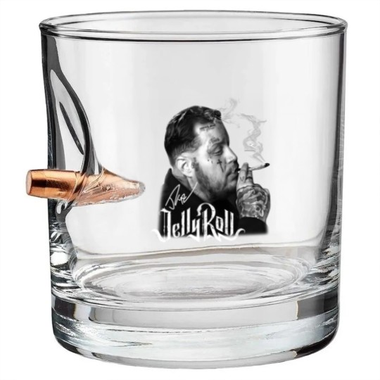 Discover Jelly Roll Bullet Whiskey Glasses, Jelly Roll Country Music Bullet Whiskey Glasses, Jelly Roll Addiction Fan Bullet Whiskey Glasses