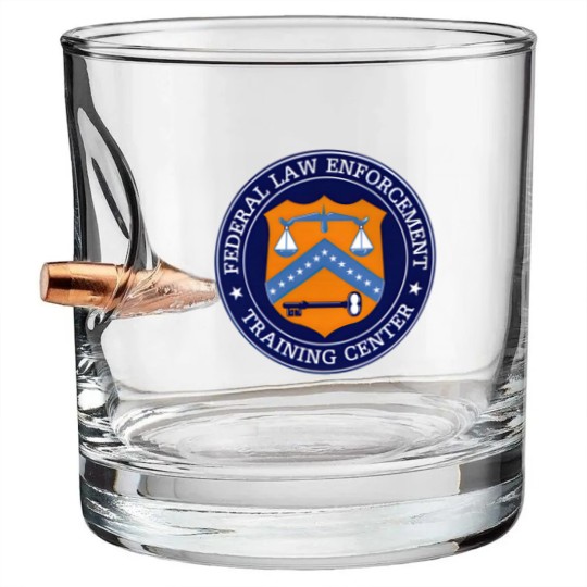 Discover FLETC Glynco Georgia Bullet Whiskey Glasses