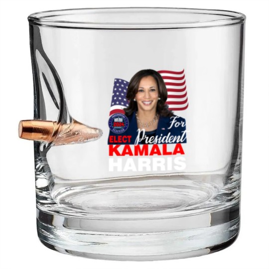 Discover KAMALA HARRIS FOR PRESIDENT Bullet Whiskey Glasses