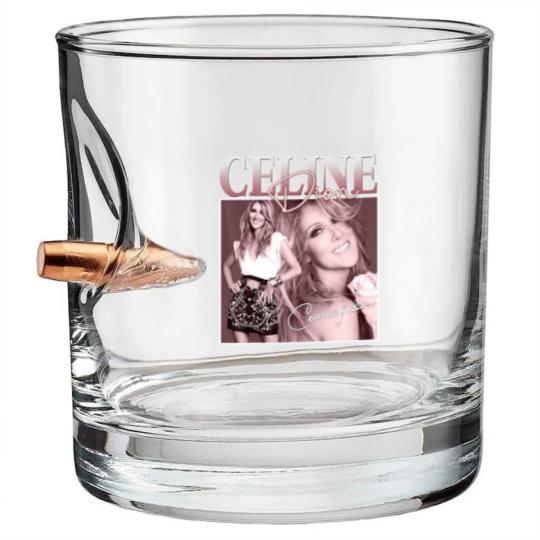 Discover Célines Dions Pop Music Diva Legend 80s Limited Bullet Whiskey Glasses
