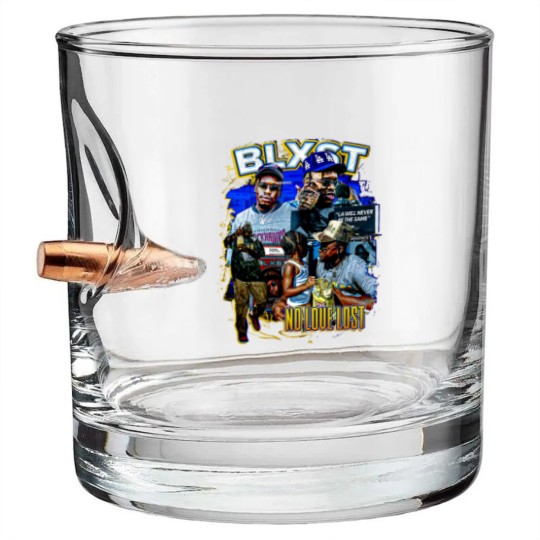 Discover BLXST 90s Vintage Bootleg Style Rap Bullet Whiskey Glasses
