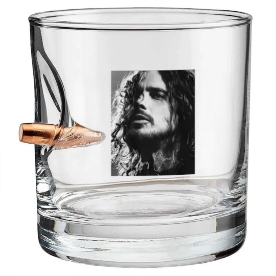 Discover Chris Cornell  Rock music Gift Bullet Whiskey Glasses