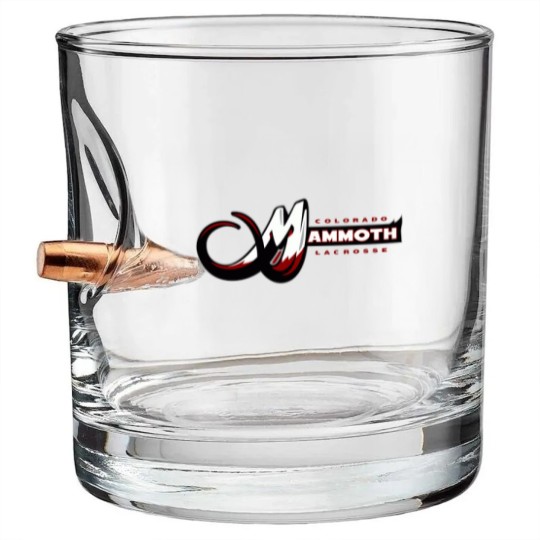 Discover The Power of Colorado Mammoth Lacrosse 1 Bullet Whiskey Glasses