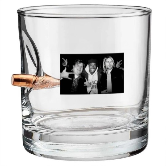 Discover Chris Farley Kurt Cobain Tupac Unisex Bullet Whiskey Glasses