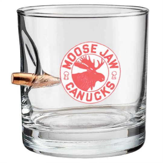 Discover Moose Jaw Canucks Hockey Bullet Whiskey Glasses