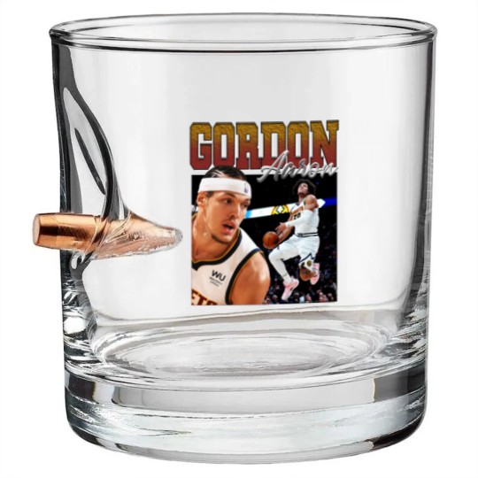 Discover Aaron Gordon Vintage Bullet Whiskey Glasses, Legend Professional Basketball Players Bullet Whiskey Glasses