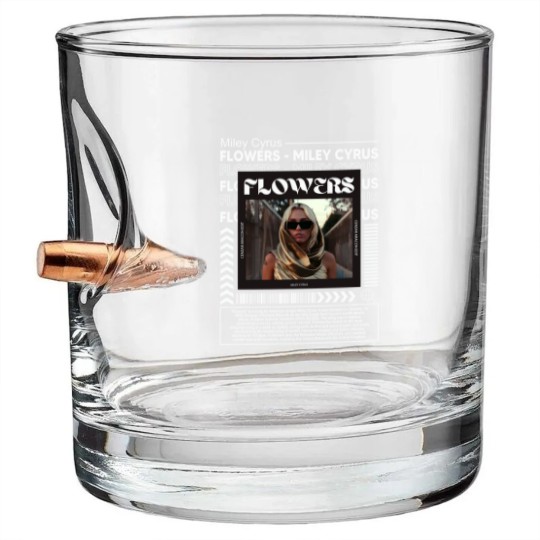 Discover Miley Cyrus Music Bullet Whiskey Glasses K1, Flowers Song