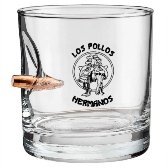 Discover LOS POLLOS HERMANOS chicken brothers Breaking Heis Bullet Whiskey Glasses