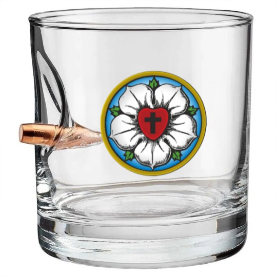 Discover Lutheran Rose Bullet Whiskey Glasses