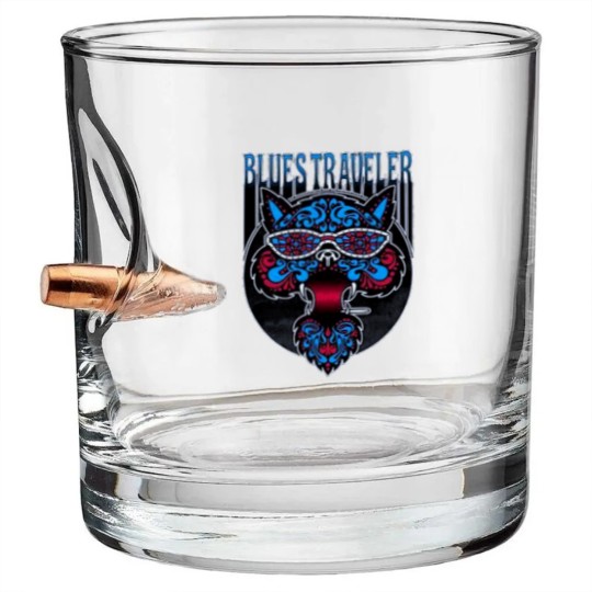 Discover blues traveler cat Bullet Whiskey Glasses