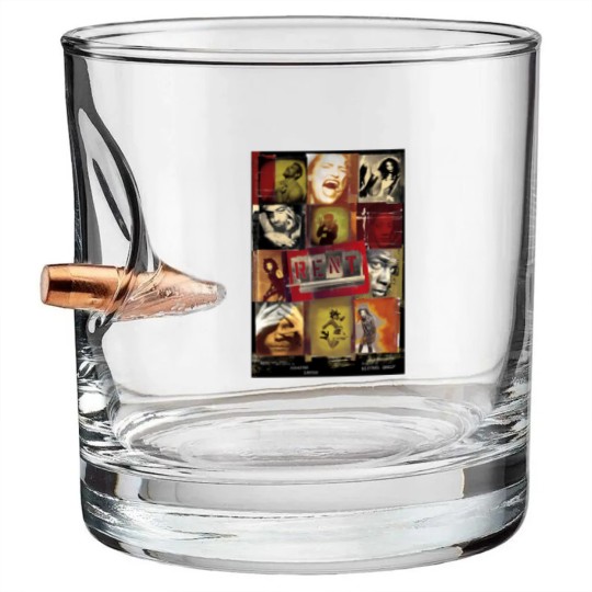 Discover Vintages Rent Rock Musical, Signed By Complete Original Cast 1996 Bullet Whiskey Glasses