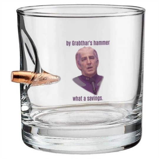 Discover Galaxy Quest - "What a Savings" Bullet Whiskey Glasses