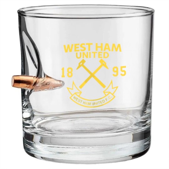 Discover West Ham United Chest Crest Zip Bullet Whiskey Glasses