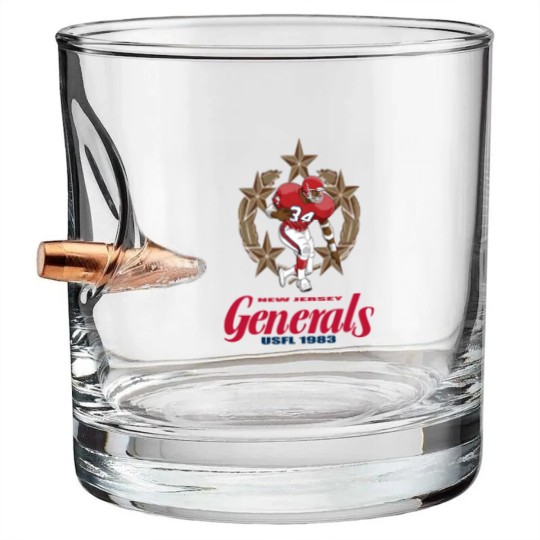 Discover USFL football new jersey generals  design Arizonna Wranglers Bullet Whiskey Glasses